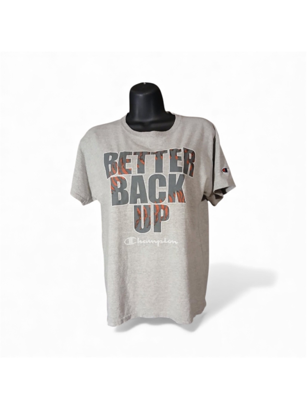 Champion Women's Graphic T-Shirt “Better Back Up” – Size L – INV128 A2